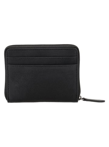 Beagles Leder-Geldbörse "Benidorm" in Schwarz - (B)10,5 x (H)8 x (T)1,5 cm