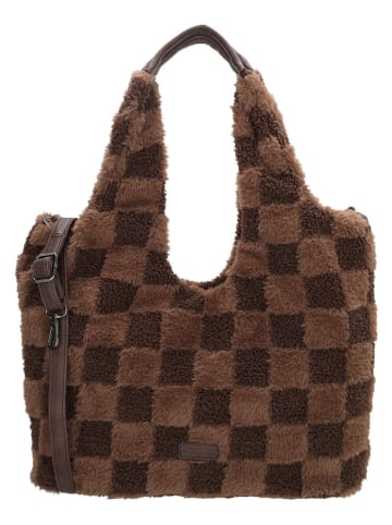 Beagles Shopper bag "Foz" w kolorze jasnobrązowym - 33,5 x 48 x 5,5 cm