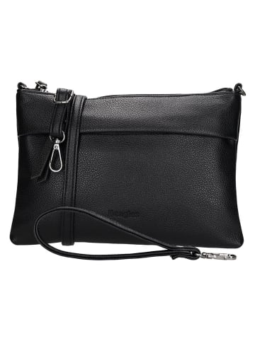 Beagles Leren schoudertas "Tarragona" zwart - (B)25 x (H)17,5 cm