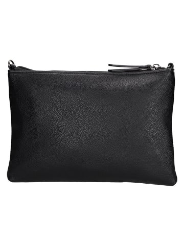 Beagles Leder-Umhängetasche "Tarragona" in Schwarz - (B)25 x (H)17,5 cm