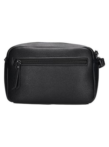 Beagles Skórzana torebka "Tarragona" w kolorze czarnym - 21 x 13,5 x 6 cm