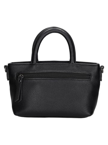 Beagles Leren handtas "Tarragona" zwart - (B)18 x (H)13 x (D)8 cm