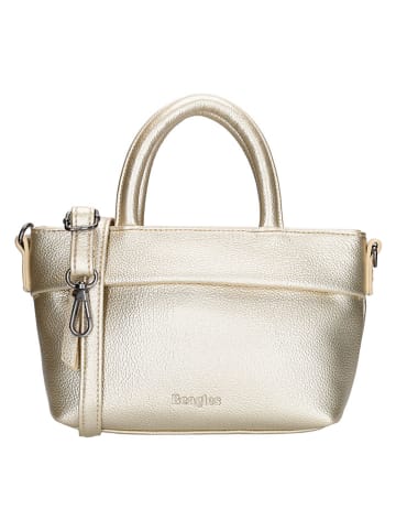 Beagles Skórzana torebka "Tarragona" w kolorze złotym - 18 x 13 x 8 cm