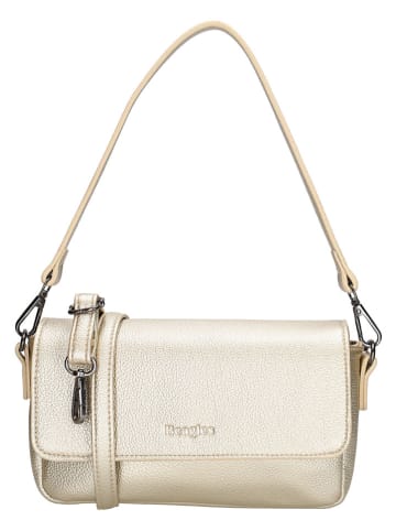 Beagles Leren schoudertas "Tarragona" goudkleurig - (B)25 x (H)12 x (D)5 cm