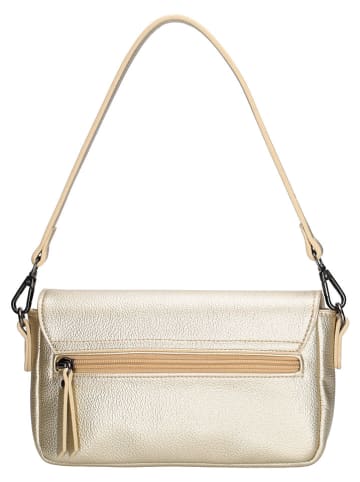 Beagles Leder-Schultertasche "Tarragona" in Gold - (B)25 x (H)12 x (T)5 cm