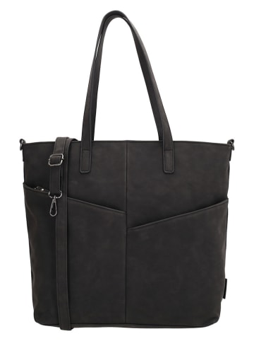 Beagles Skórzany shopper bag "Lourenza" w kolorze czarnym - 40,5 x 32 x 14,5 cm