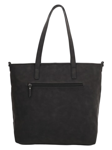 Beagles Leder-Shopper "Lourenza" in Schwarz - (B)40,5 x (H)32 x (T)14,5 cm