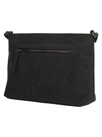 Beagles Skórzana torebka "Cambrils" w kolorze czarnym - 26 x 19 x 7,5 cm