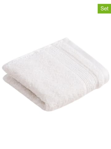 Vossen Ręczniki (2 szt.) "Balance" w kolorze białym dla gości