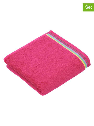 Vossen 2er-Set: Waschlappen "Soley" in Pink