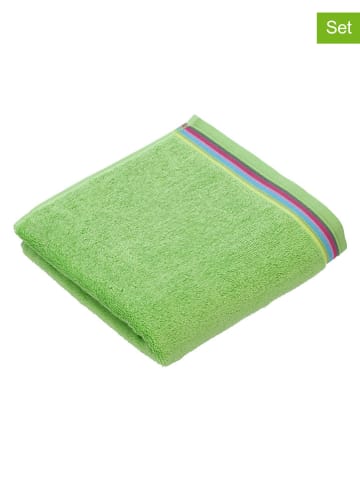 Vossen Ręczniki (2 szt.) "Soley" w kolorze zielonym dla gości