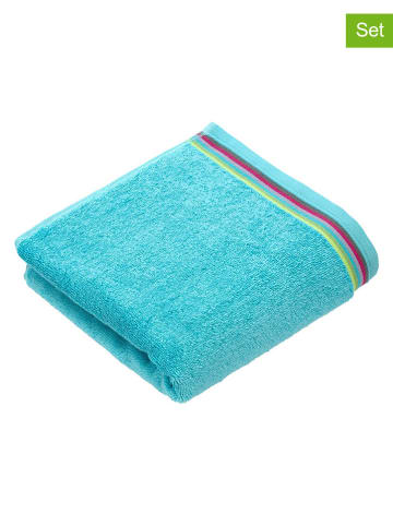 Vossen 2er-Set: Gästehandtücher "Soley" in Türkis