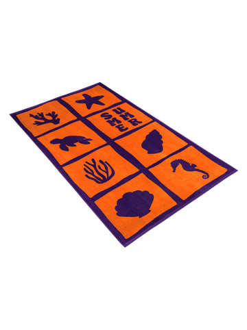 Vossen Strandtuch "Sea animals" in Orange