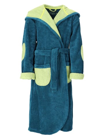 Vossen Szlafrok "Momo" w kolorze granatowo-zielonym