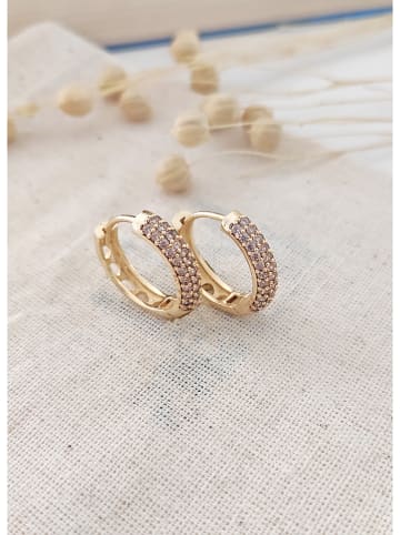 atelier MIU Vergold. Creolen mit Edelsteinen