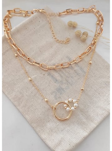 atelier MIU Vergulde ketting met sierelementen - (L)42 cm