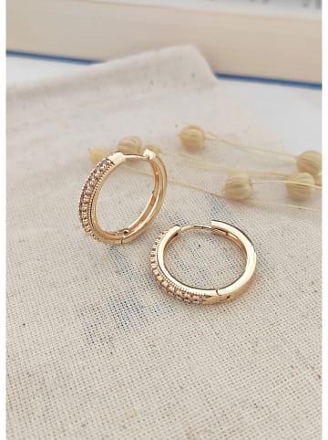 atelier MIU Vergold. Creolen mit Edelsteinen