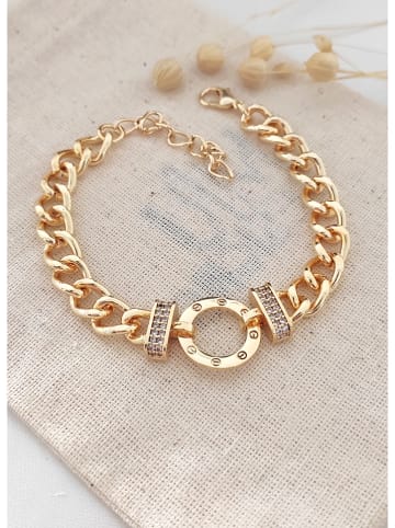 atelier MIU Vergulde armband met edelstenen