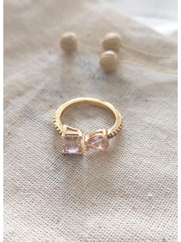 atelier MIU Vergulde ring met edelstenen