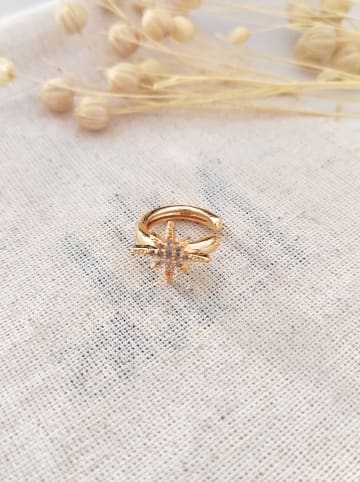 atelier MIU Vergulde earcuff met edelstenen