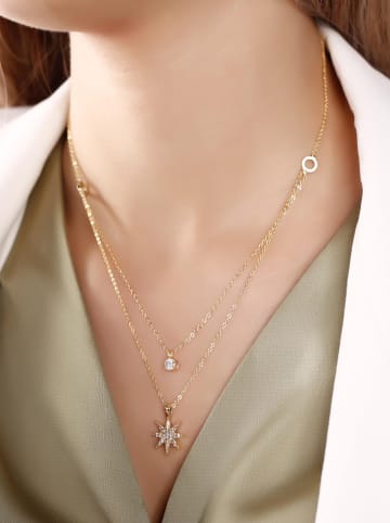 atelier MIU Vergulde ketting met hangers - (L)45 cm