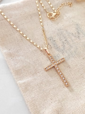 atelier MIU Pozłacany naszyjnik z zawieszką - dł. 43 cm