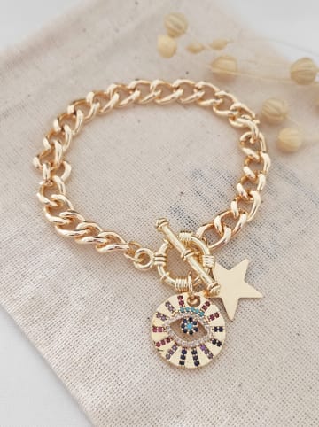 atelier MIU Pozłacana bransoletka z elementami ozdobnymi