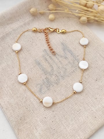 atelier MIU Vergulde armband met parelmoer