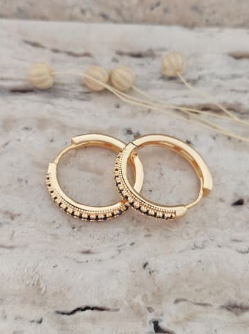 atelier MIU Vergold. Creolen mit Edelsteinen