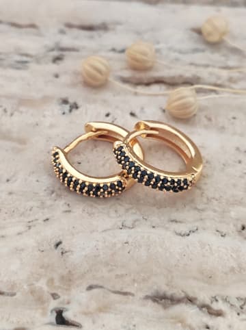 atelier MIU Vergold. Creolen mit Edelsteinen