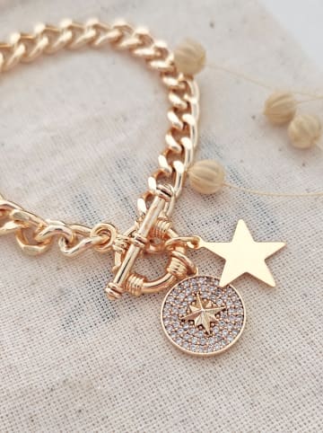 atelier MIU Pozłacana bransoletka z elementami ozdobnymi