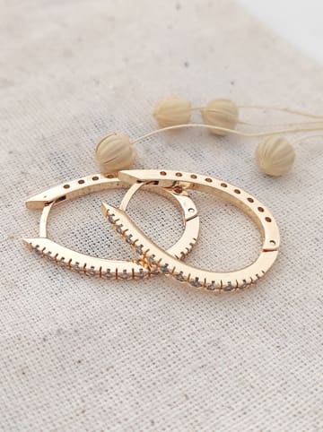 atelier MIU Vergold. Creolen mit Edelsteinen