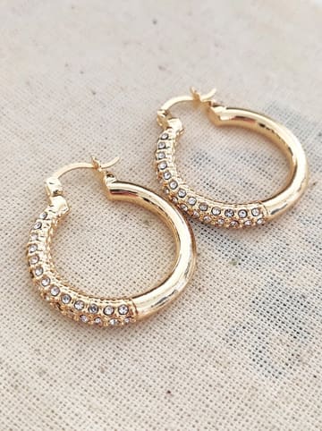 atelier MIU Vergold. Creolen mit Edelsteinen