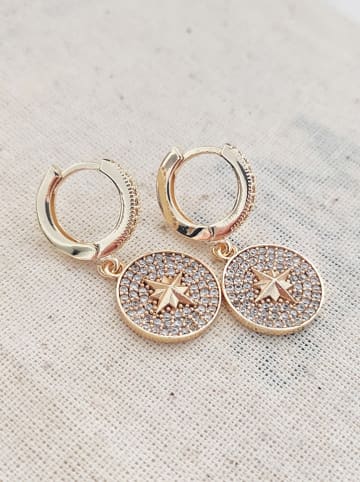 atelier MIU Vergold. Creolen mit Edelsteinen