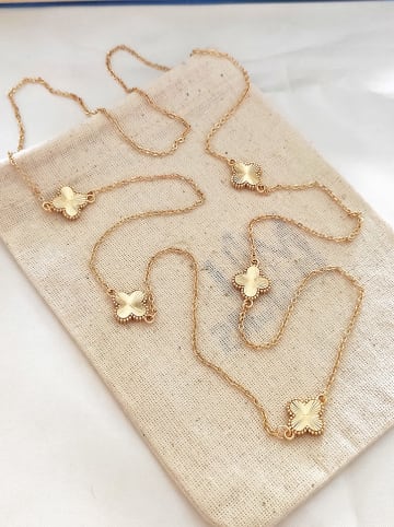 atelier MIU Pozłacany naszyjnik z elementami ozdobnymi - dł. 80 cm