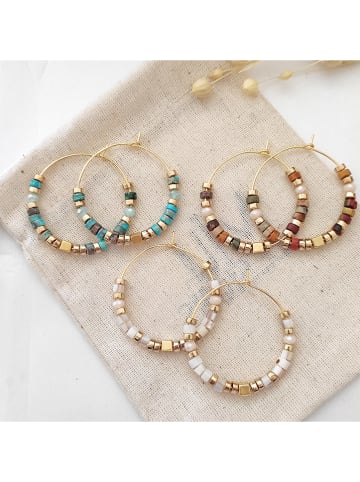 atelier MIU Pozłacane kolczyki z waryscytami