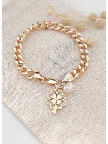 atelier MIU Vergold. Armkette mit Edelsteinen und Perle