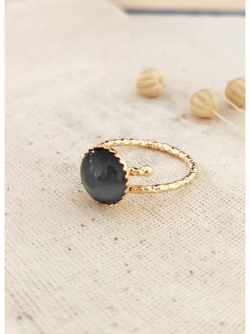 atelier MIU Vergulde ring met edelsteen