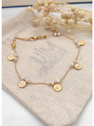 atelier MIU Bransoletka z kryształami na kostkę - dł. 21 cm