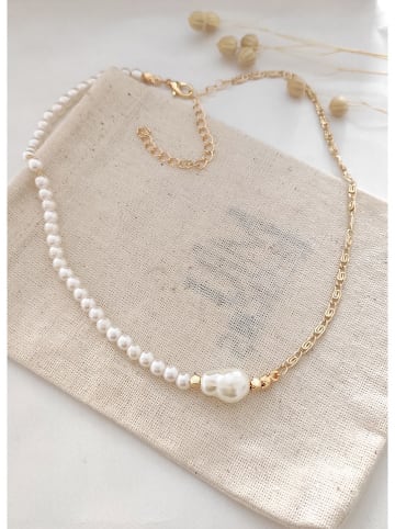 atelier MIU Vergulde ketting met parels - (L)42 cm