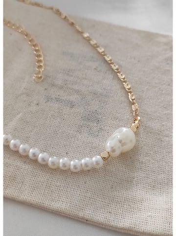 atelier MIU Vergulde ketting met parels - (L)42 cm