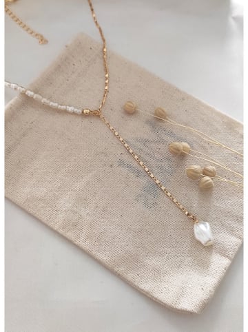 atelier MIU Vergulde ketting met parels - (L)55 cm