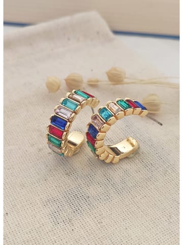 atelier MIU Vergold. Creolen mit Edelsteinen