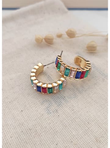 atelier MIU Vergold. Creolen mit Edelsteinen