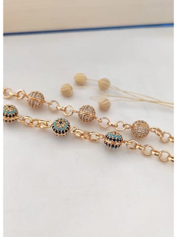 atelier MIU Vergulde armband met edelstenen