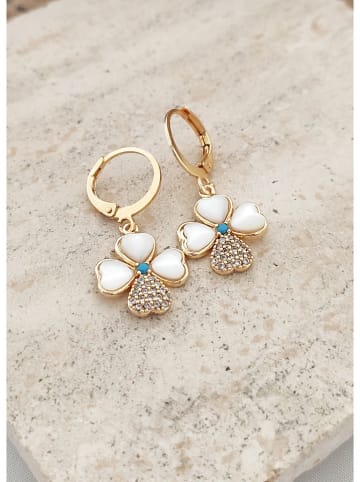 atelier MIU Vergold. Creolen mit Edelsteinen