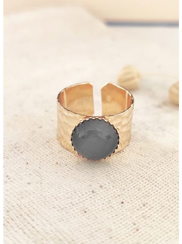 atelier MIU Vergulde ring met edelsteen