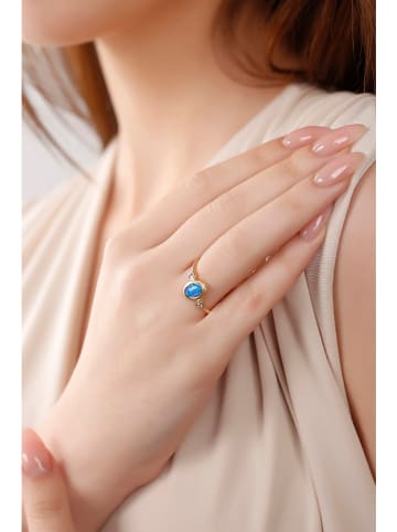 atelier MIU Pozłacany pierścionek z opalem