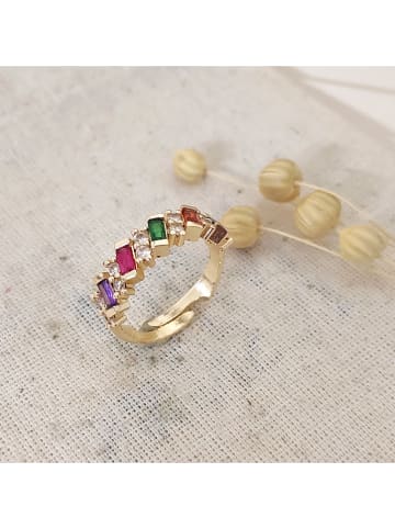 atelier MIU Vergulde ring met edelstenen