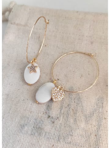 atelier MIU Vergold. Creolen mit Edelsteinen